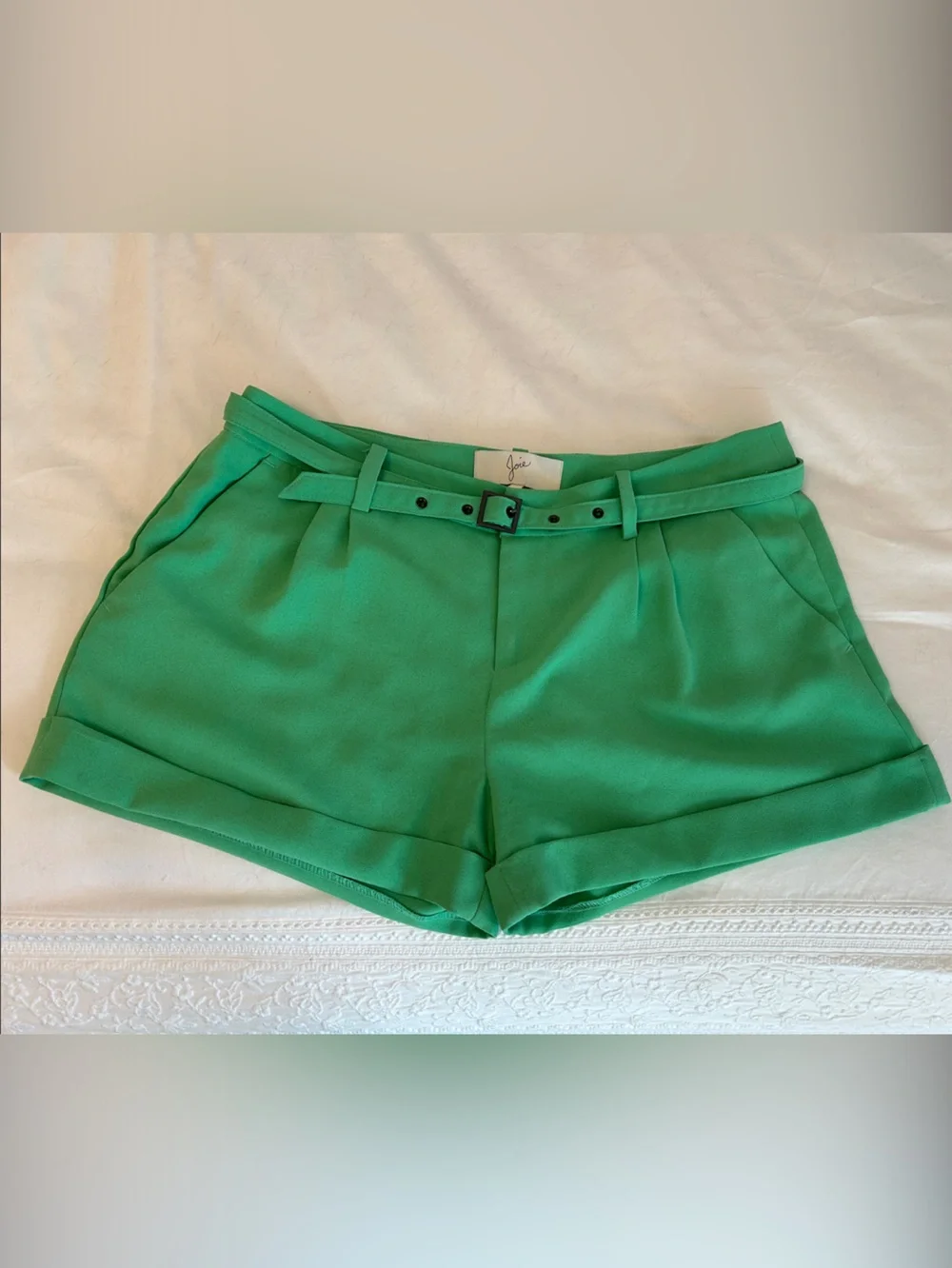 Joie Emerald Mid-Rise Belted Women's Shorts - Picture 1 of 8